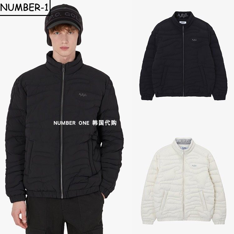 韩国代购APC高尔夫球服25年男款冬季加厚保暖轻质百搭羽绒外套