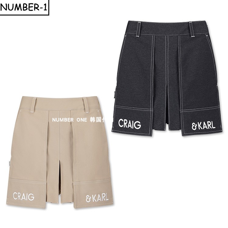 韩国代购CRAIG&KARL高尔夫球服26年女款夏季时尚轻质户外运动裙裤
