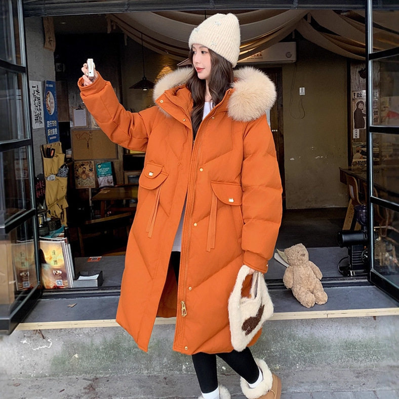 2025冬装加厚特大码加肥加大200斤连帽狐狸毛领长款修身羽绒服248,女装/女士精品,大码羽绒服,淘宝优惠券,粉丝福利购,淘宝优惠卷