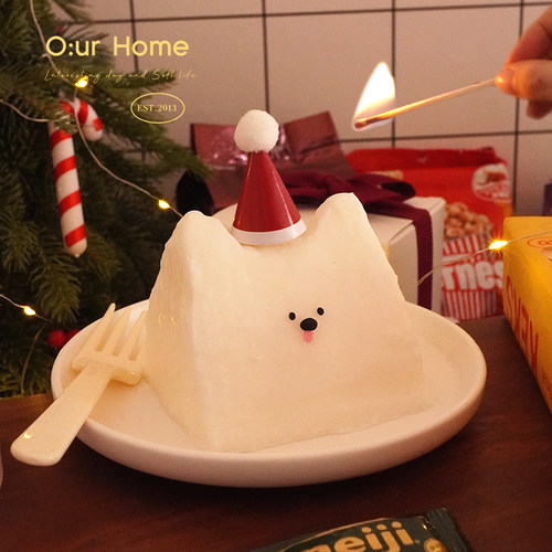 OurHome奶油雪糕小狗香薰蜡烛