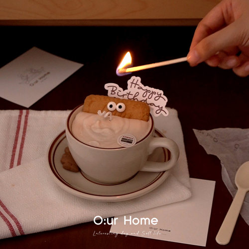 OurHome燕麦焦糖咖啡香薰蜡烛