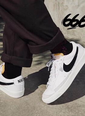 NIKEBlazerMid77 男子开拓者舒适透气运动休闲板鞋BQ6806-100