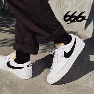 NIKEBlazerMid77 男子开拓者舒适透气运动休闲板鞋BQ6806-100