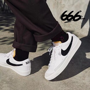 NIKEBlazerMid77 男子开拓者舒适透气运动休闲板鞋BQ6806-100