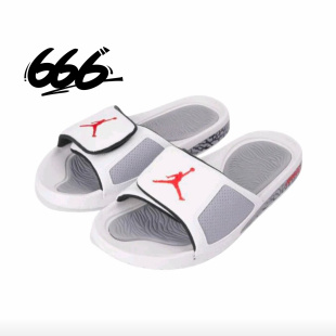 Jordan 舒适透气一字拖魔术贴运动拖鞋 555501 061 Hydro