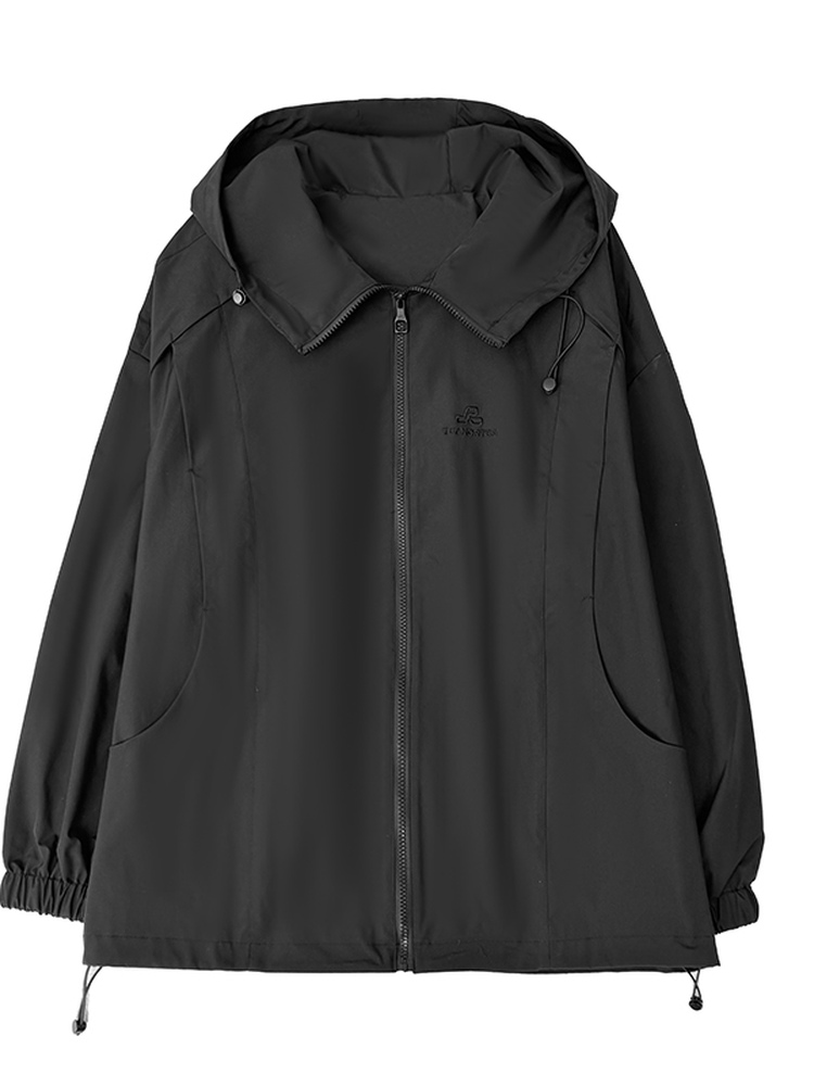  Plus-Size Women's Clothing 13865 Fat mm Early Autumn Loose Windbreaker Jacket Casual Thin Age-Reducing Jacket