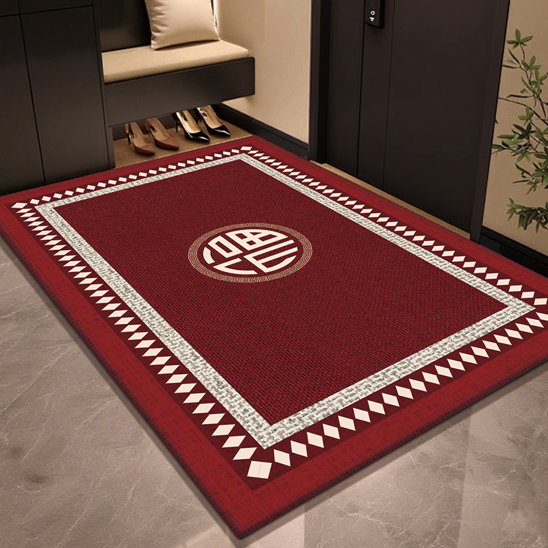 至简优家2025新款高级红色脚垫