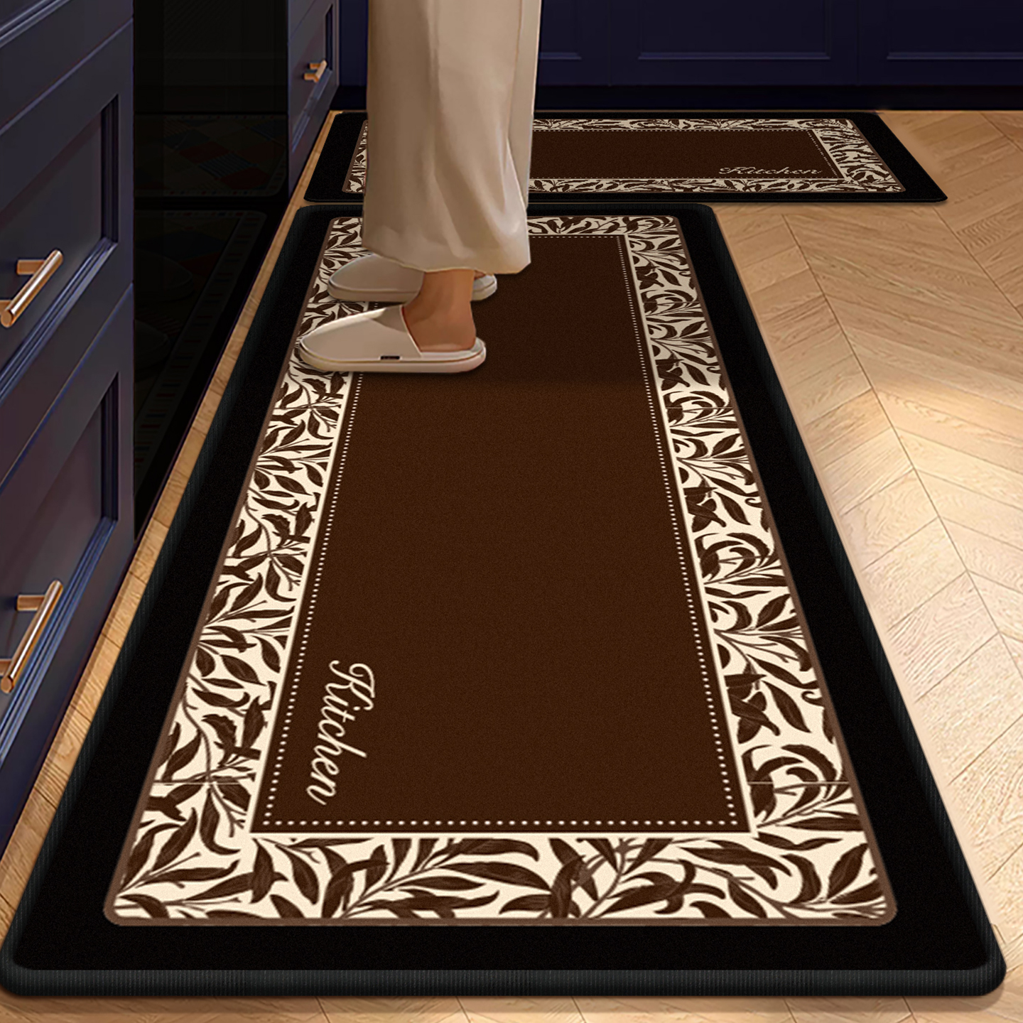 厨房地垫防滑防油可擦免洗吸水