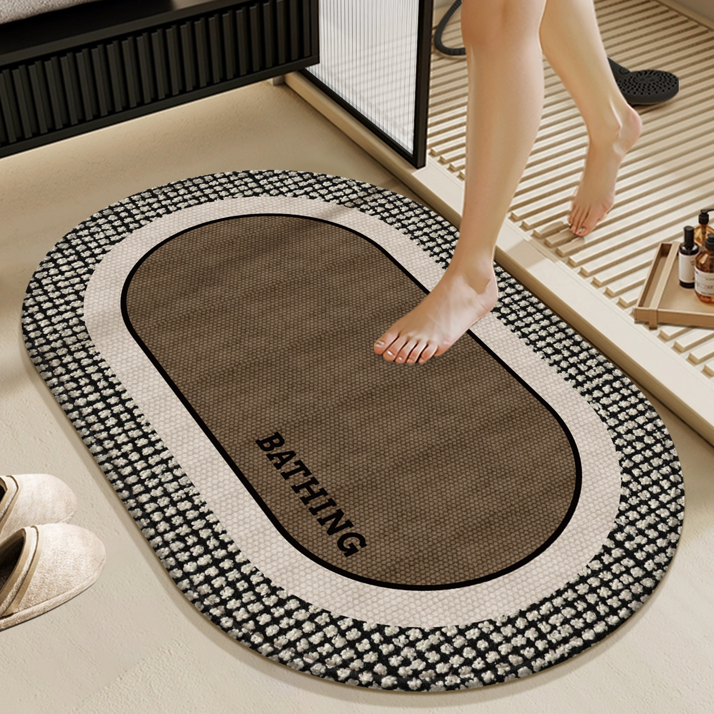 卫生间吸水地垫浴室防滑脚垫