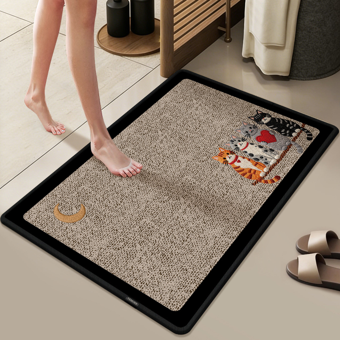 X浴室防滑地垫卫生间吸水脚垫硅藻泥厕所门口垫子洗手间防水地毯,居家布艺,家用脚垫,淘宝优惠券,粉丝福利购,淘宝优惠卷