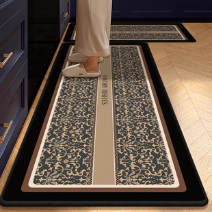 厨房地垫防滑防油可擦免洗地毯垫吸水吸油耐脏专用脚垫子2025新款