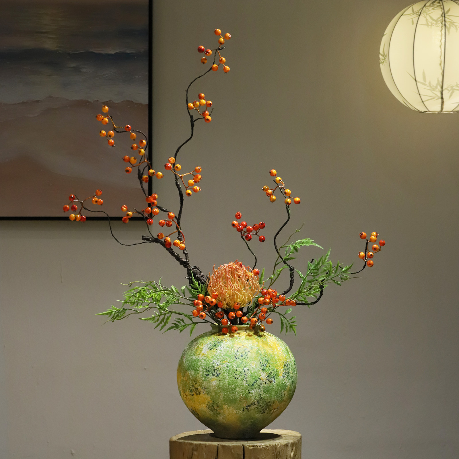 法式奶油风手工陶瓷花瓶