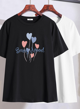 胖mm遮肉显瘦短袖T恤2025年夏装新款特大码女装240斤韩版宽松上衣