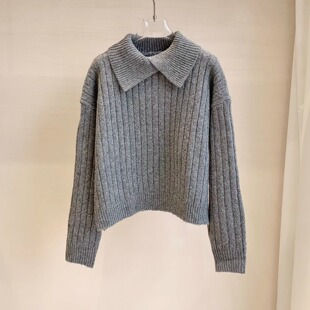 小众不撞款质感初秋上衣韩系千金感穿搭高端毛衣针织衫女装冷淡系