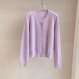 新款小众不撞款女装时尚气质单穿上衣毛衣韩系千金感穿搭高端开衫