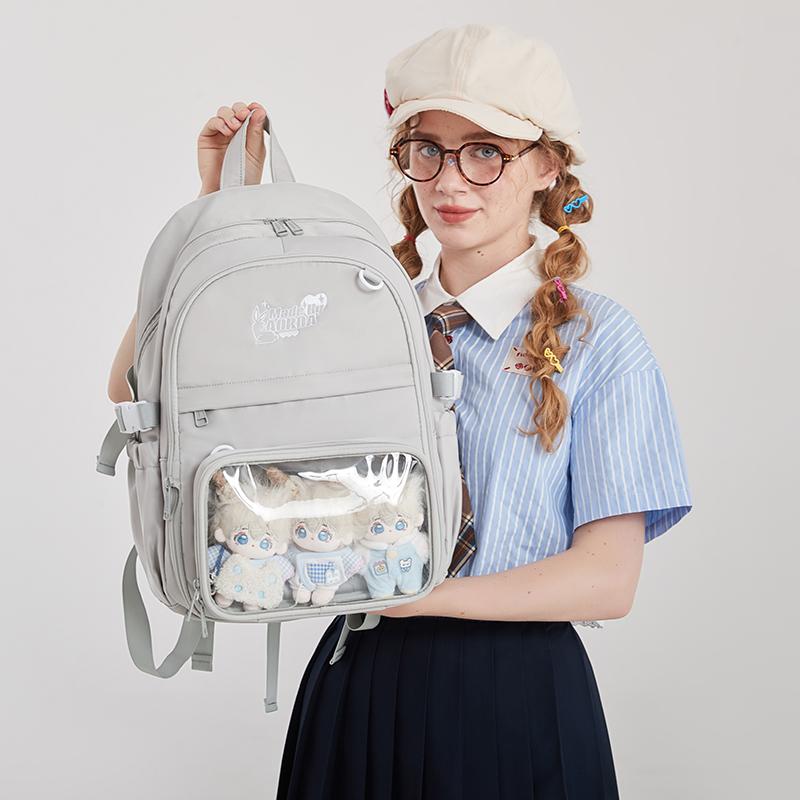 AORDA 日系二次元可爱双肩包痛包大容量电脑背包女初中生学生上学