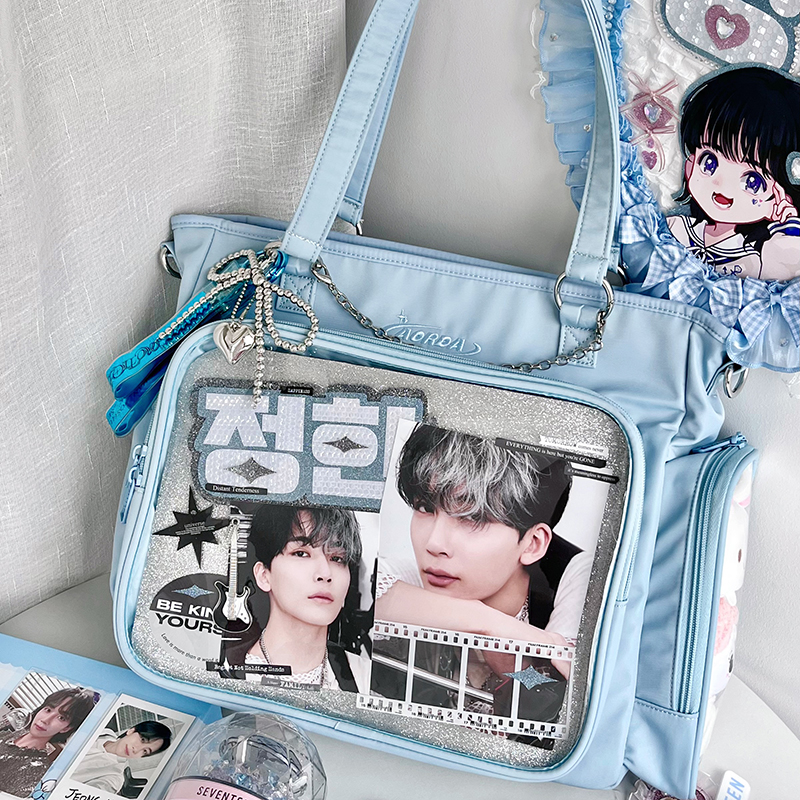 AORDA 痛包双肩包三用大容量托特包二次元社畜单肩斜挎包20cm娃包