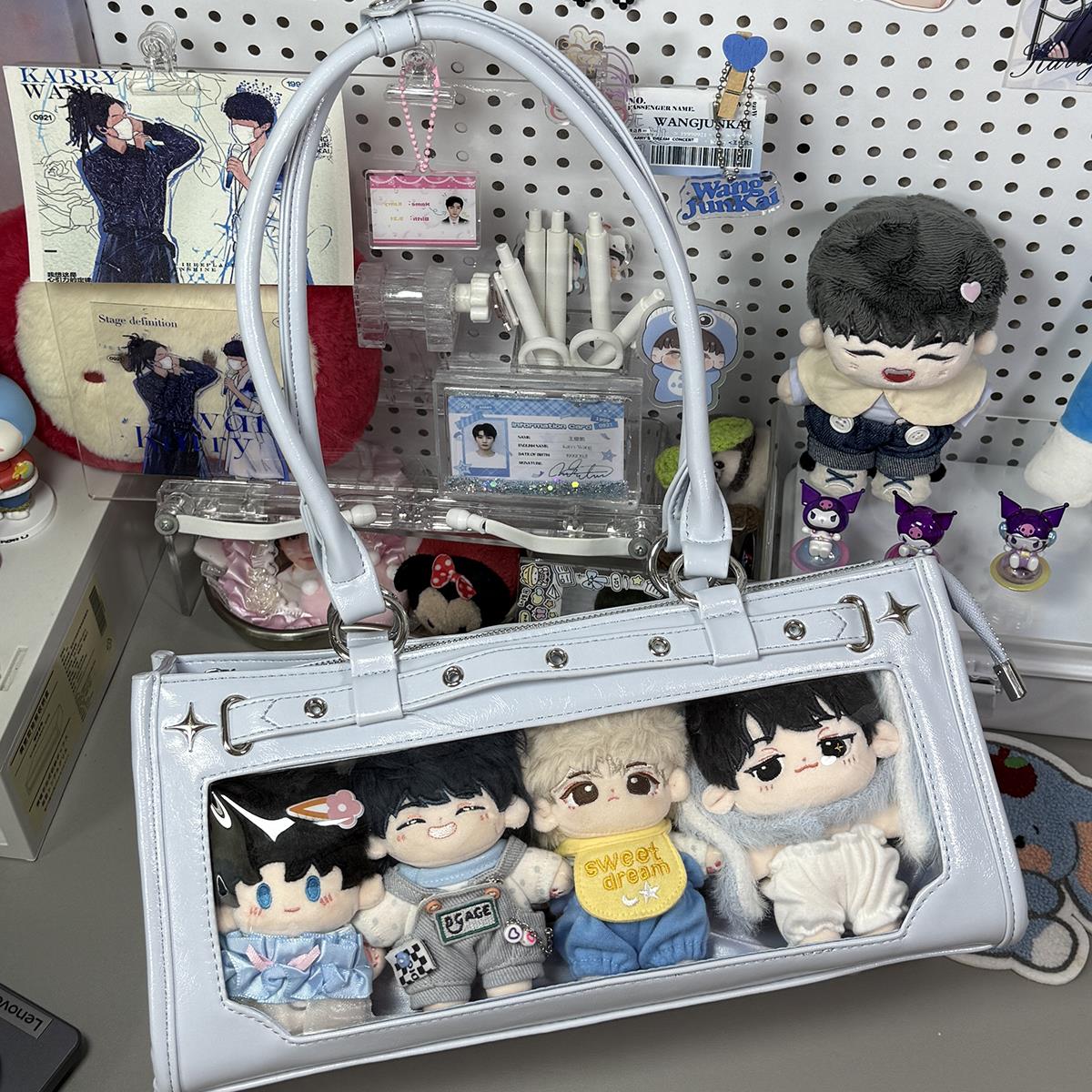 AORDA 原创小众二次元社畜痛包女单肩斜挎小食量吧唧高颜值娃娃包