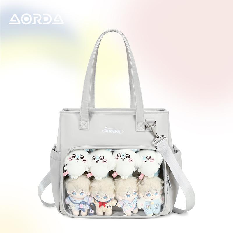 AORDA 正版原创美兔痛托特包单肩斜挎包大容量可爱吧唧谷子娃包女