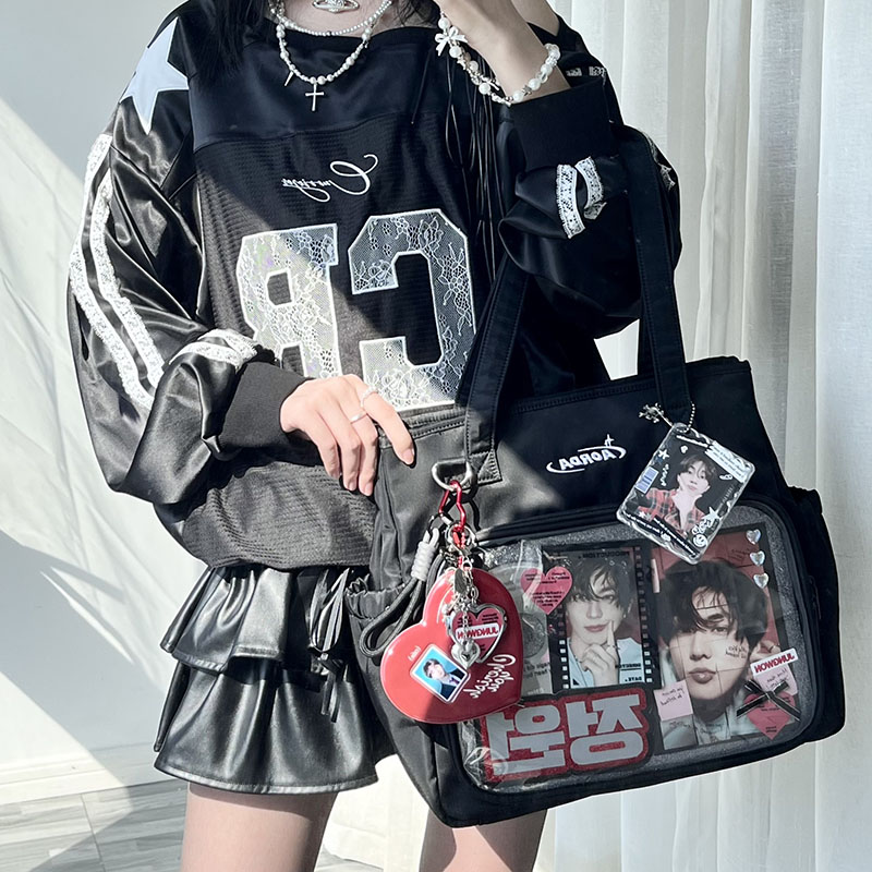 AORDA 2025新款原创娃包单肩斜跨托特包包女大食量痛包二次元追星