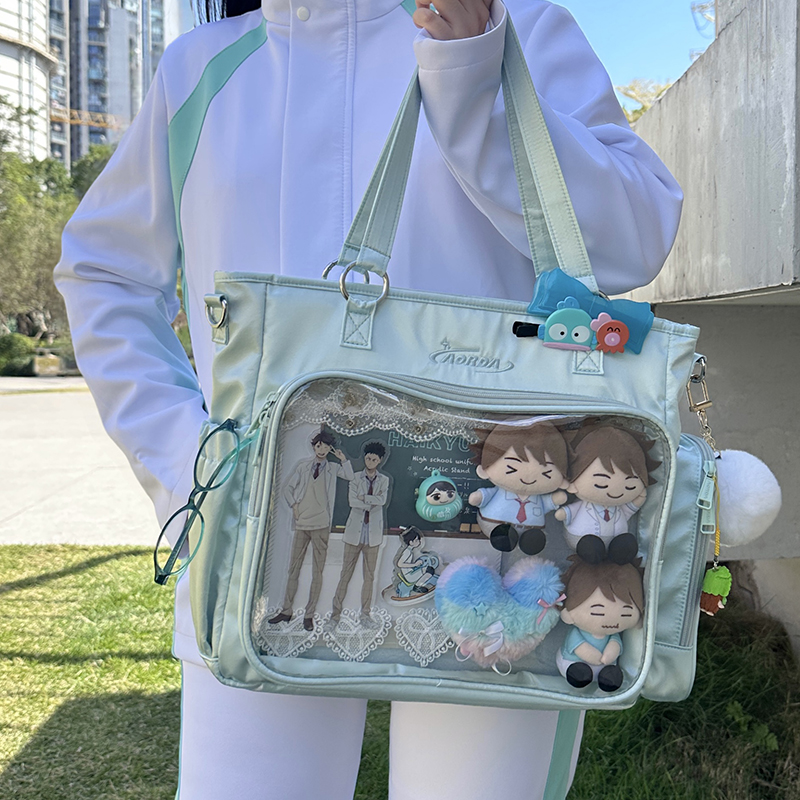 AORDA 日系三用痛包双肩大容量娃包二次元20cm娃包女单肩斜挎吧唧