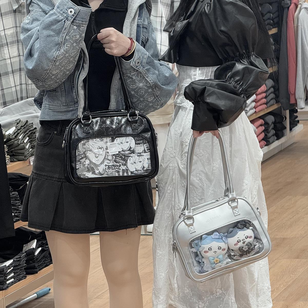 AORDA 日系三用外出小食量制服痛包女斜挎双肩背包棉花娃娃外出包