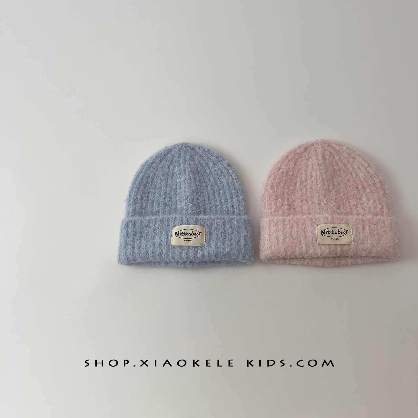 宝宝帽子保暖防寒针织毛绒套头帽