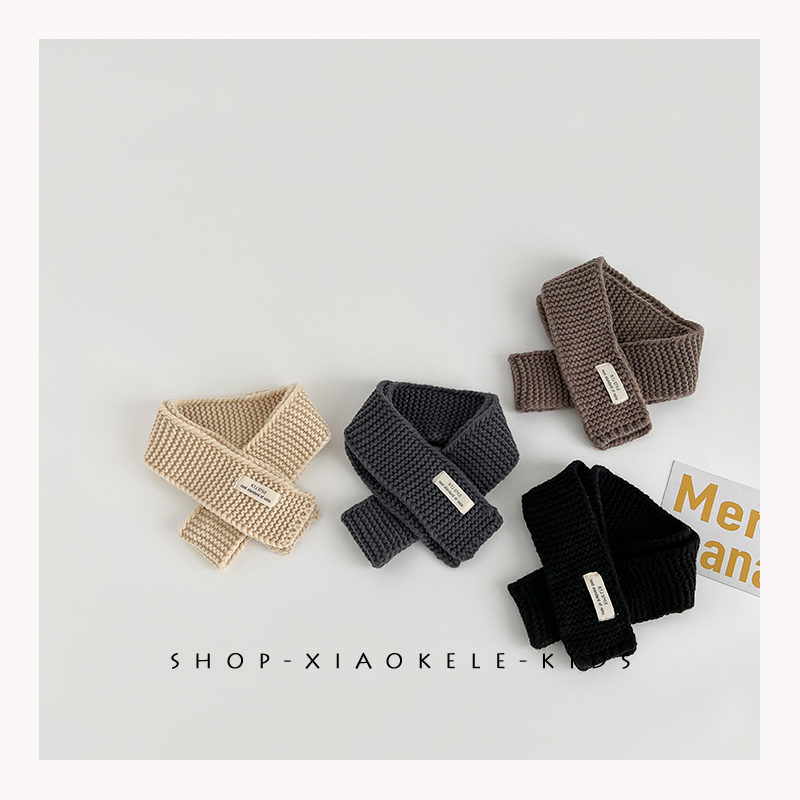 韩版百搭单品~儿童围巾秋冬女孩男童1-8岁宝宝保暖围脖针织毛线潮