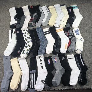 10双17.9元包邮库存男士加厚毛巾底长筒二等品处理冬季保暖袜