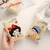 卡通可爱多功能折叠三折钱包个性 情侣款 便携带零钱包皮夹一体卡包