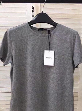 绍兴美代 Theory 经典CLASSIC  棉质纯色圆领短袖T恤 M014510R