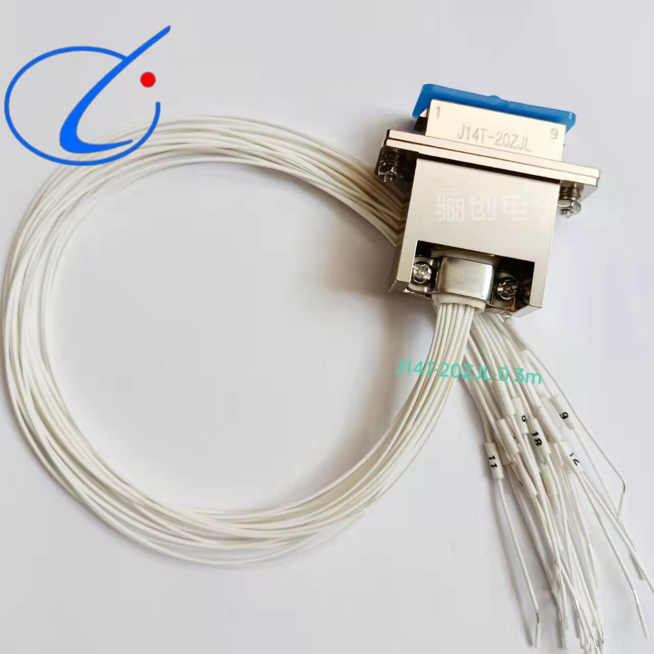 矩形连接器J14T-15ZK1B J14T-15TJL-1000mm插头插座航空接插件