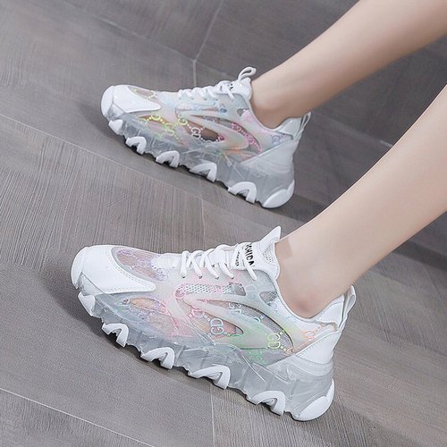 网面透气老爹鞋女夏2022新款运动