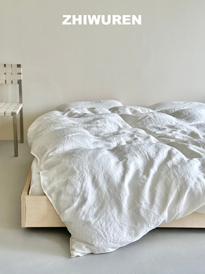 80支砂洗旧感天丝四件套北欧风