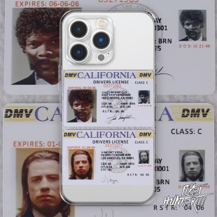 低俗小说 昆汀塔伦蒂诺 电影经典证件照亚文化适用15pro14max苹果iphone13小米华为一加12OPPO魅族11手机壳