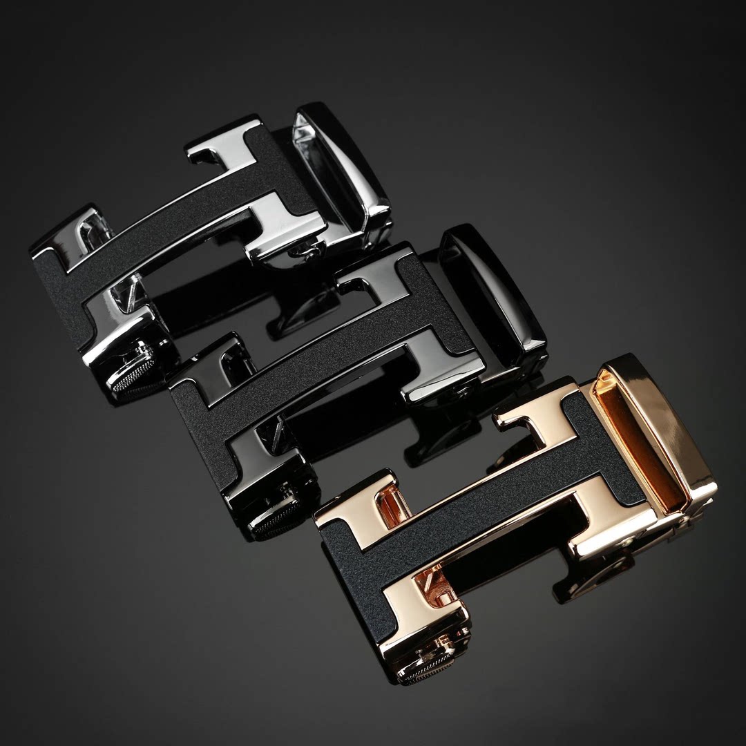 男士商务时尚自动扣合金扣头休闲中高档裤带头休闲腰带头皮带扣头