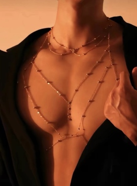 性感纯欲胸链项链身体链