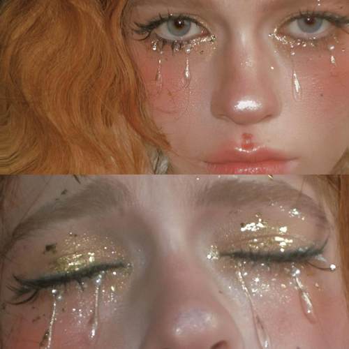 赵丽颖同款雪祭司神女妆眼部滴胶