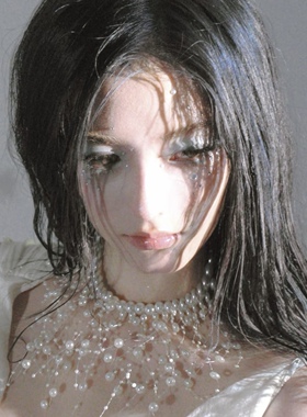 美人鱼造型珍珠项链小众设计极简风高级感流苏项圈颈饰拍照配饰