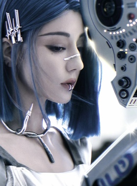 项链AI迪丽热巴同款蛇形设计感