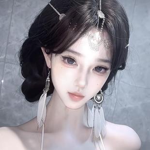 神女维纳斯希腊女神额饰波西米亚前额发饰古风头链异域风情眉心坠