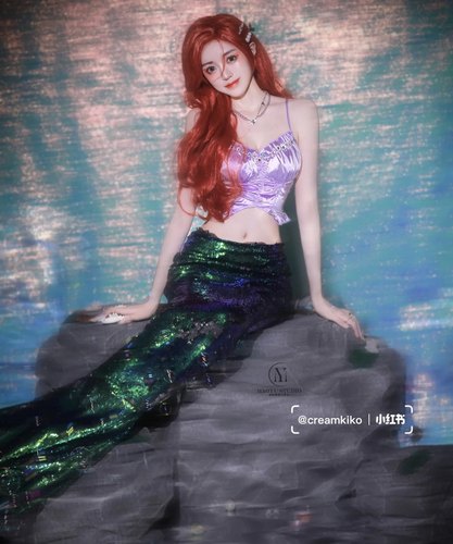 美人鱼吊带舞蹈服舞台表演