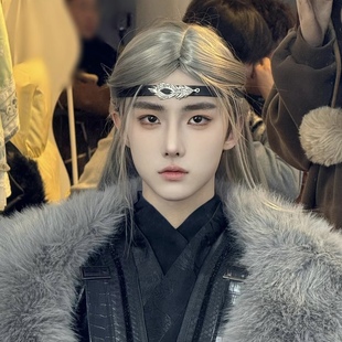 藏族眉心坠男生写真饰品西域风发饰抹额古风额饰异域风情前额配饰