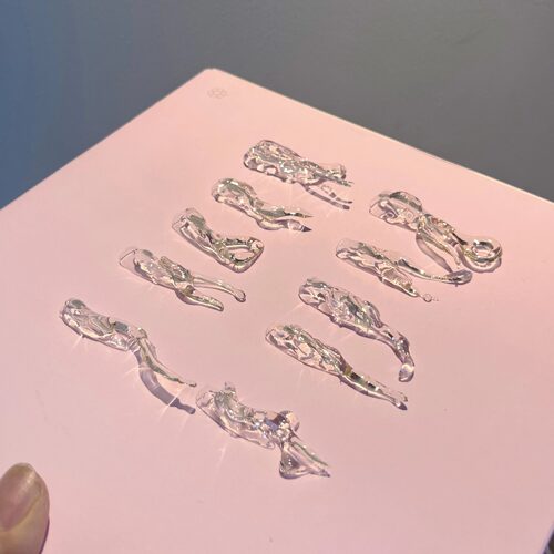 长水滴网红拍摄新款透明甲片