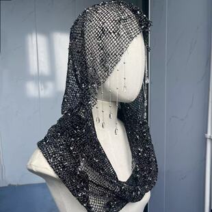 埃及尼泊尔沙漠旅游拍照头纱部落异域风情摄影写真美拉德围巾配饰