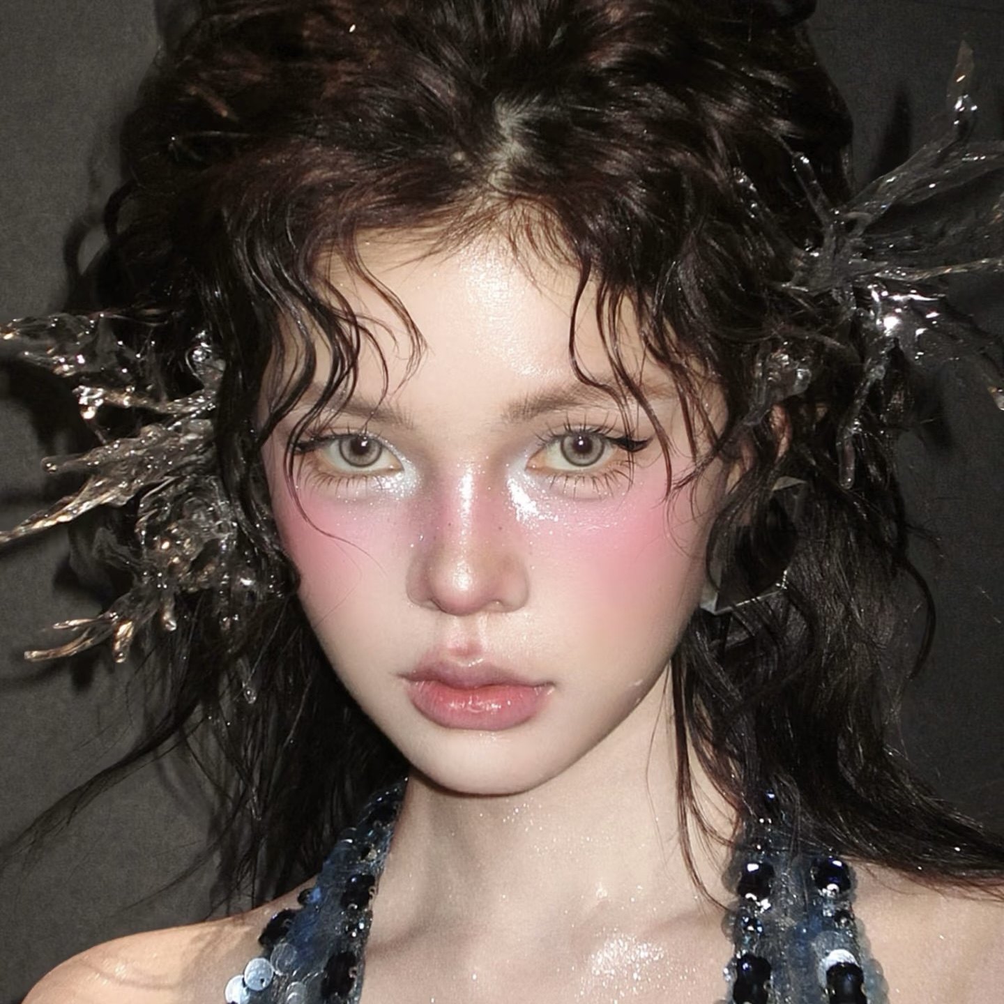 人鱼耳饰头饰美人鱼落泪鲛人发夹汉服配饰水珠妆容写真拍照走秀,饰品/流行首饰/时尚饰品新,发饰,淘宝优惠券,粉丝福利购,淘宝优惠卷