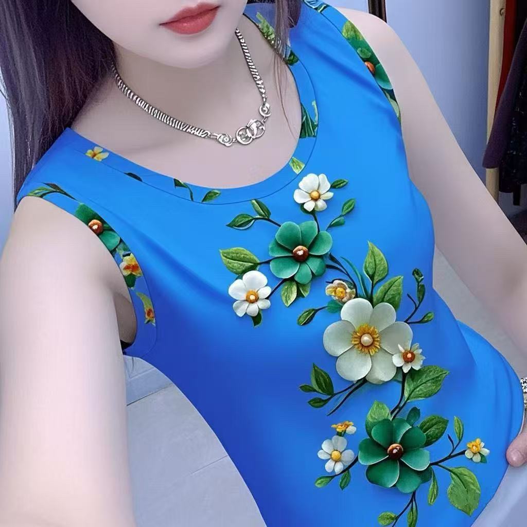 清仓捡漏~专柜撤回剪标女短袖2025新款夏季遮肚无袖背心女上衣潮