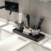 另一边水泥托盘卫生间家用酒店极简花盆茶果盘装 饰ins摆件收纳