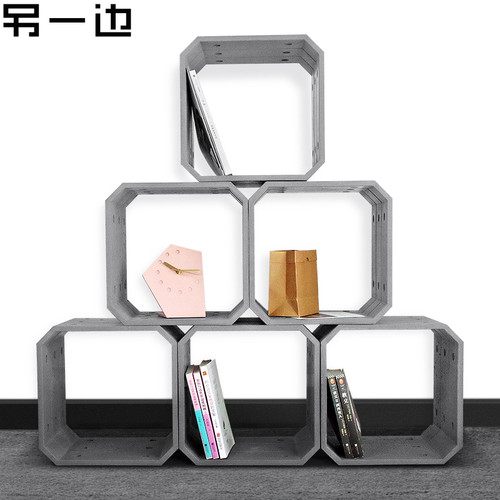 【清仓】水泥书柜北欧家居摆件简约置物收纳多功能创意ins组合柜