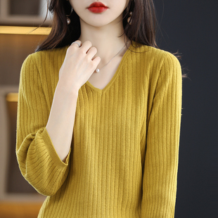 纯棉线半袖V领打底针织衫女套头中袖毛衣韩版宽松上衣短款春秋夏